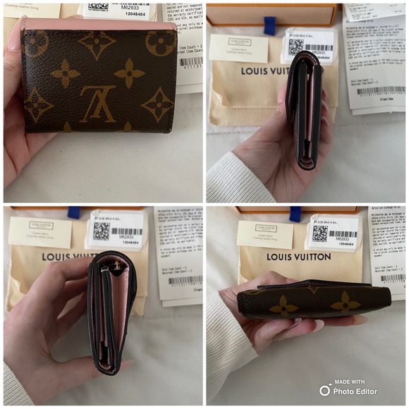 louis vuitton zoe wallet rose ballerine - Picture 2 of 3